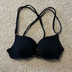 black bikini top